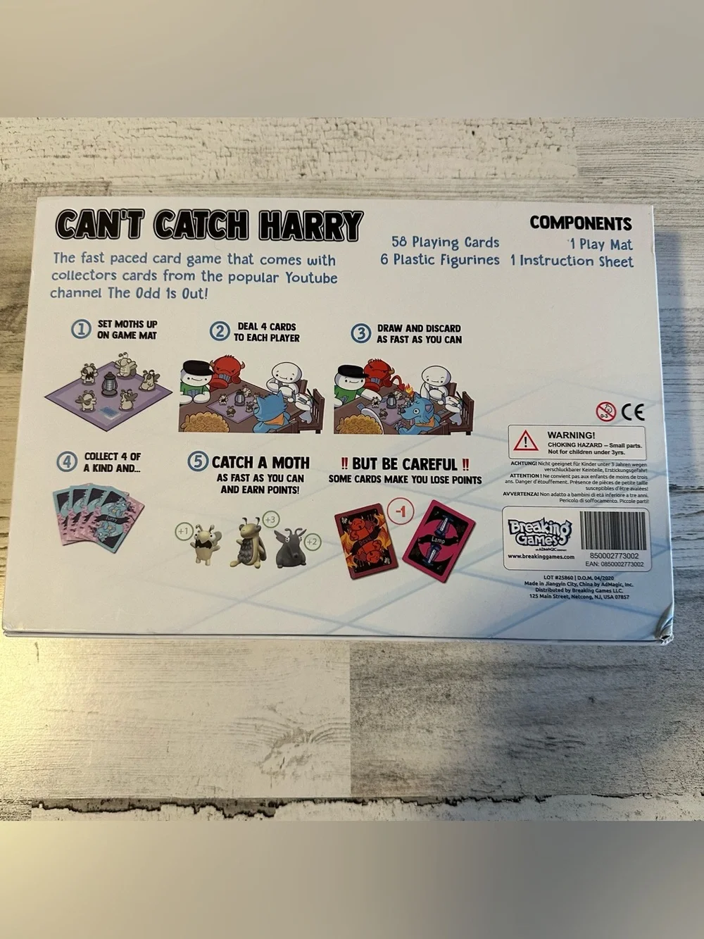 Can't Catch Harry An Odd 1s Out Card Game Original Game 2-6 Players Ages 6+